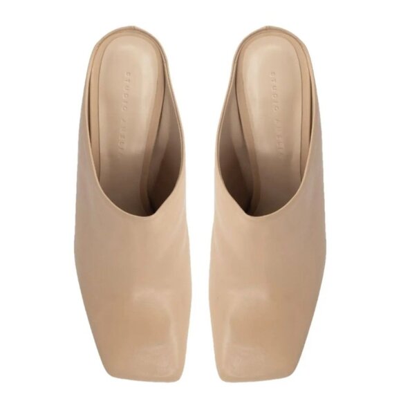 Studio Amelia - Leather Mules - Tan - Size 5 - Euro Size 36 - Made in Spain - Picture 4 of 14